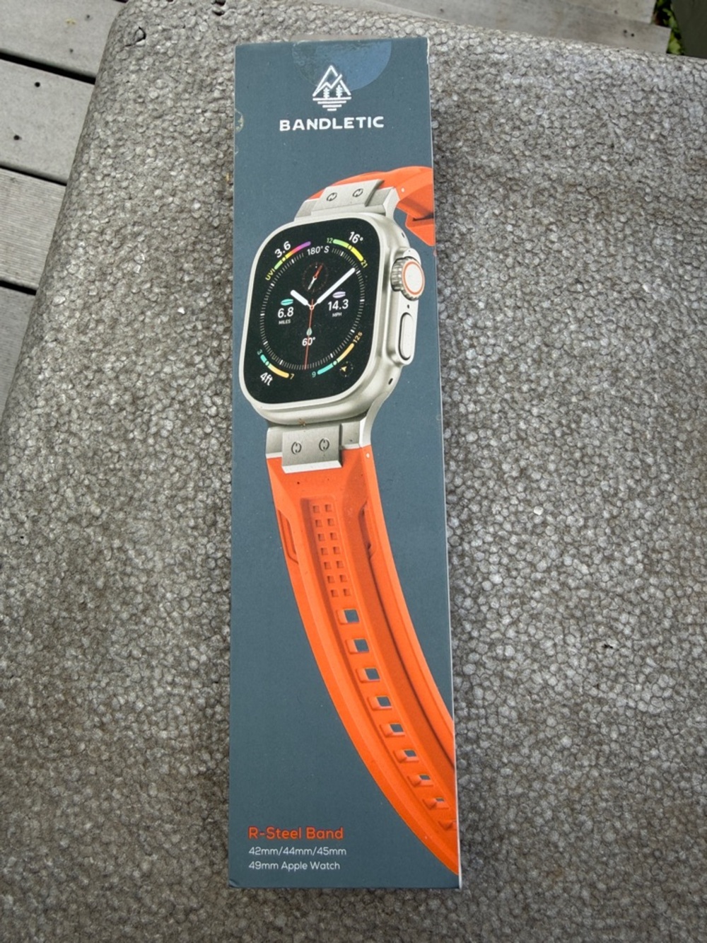 Bandletic R-Steel Replacement Watch Band in Orange for Apple Watch